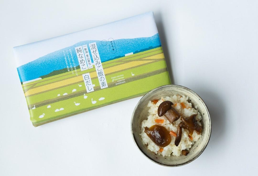 純なめこ 混ぜ込みご飯の素(白だし)の商品画像0d78a044-f7ef-4576-8ac7-8e7d6cdfee38