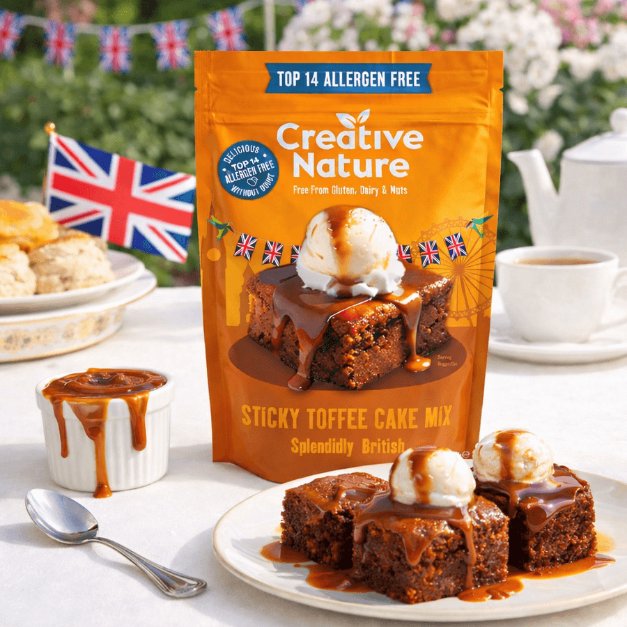 Sticky Toffee Cake Mix トフィー 14アレルゲンフリー ケーキミックス 【アレルギーフリー】の商品画像16f3b7e2-a3e1-4ddc-96cc-dee182572f4f