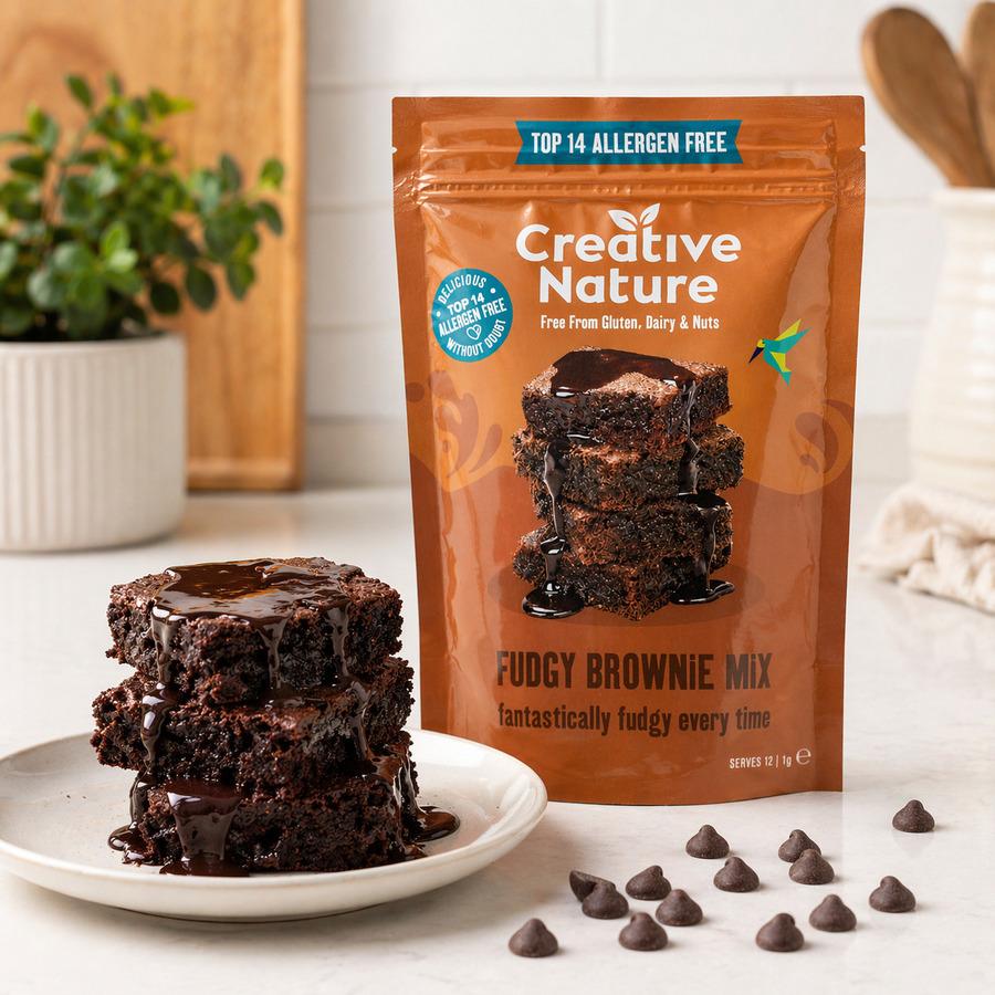 【サンプル】Fudgy Brownie Mix 250g 14アレルゲン不使用 ファッジ ブラウニーミックス 【アレルギーフリー】の商品画像1e0f3ebb-c062-4249-8b37-1528c7cbbab2