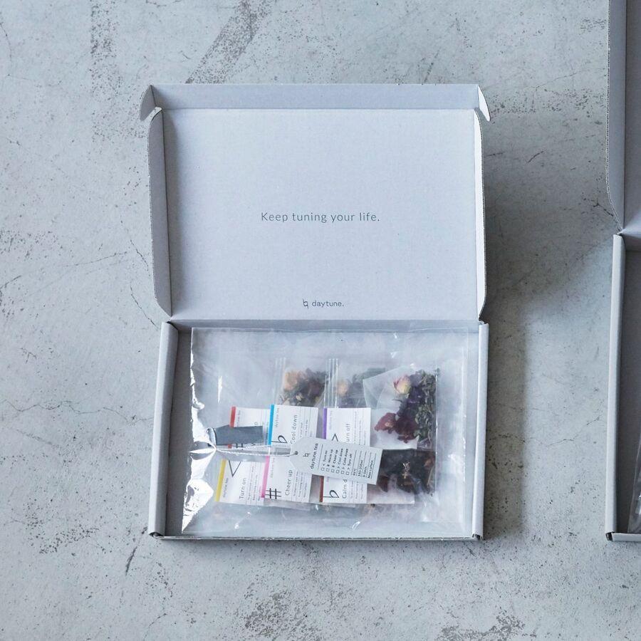 【小売用】daytune. tea クリアバッグ(個包装入ティーバッグ6種類×1個)┃クラフトハーブティー・ノンカフェインの商品画像2b2351d4-1955-4ab6-802b-0d64919c93a5