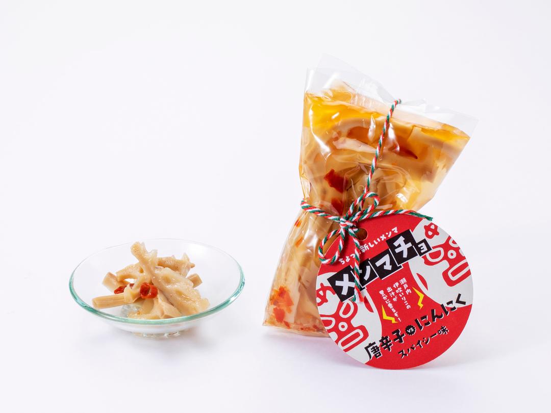 メンマチョ|唐辛子vsにんにく スパイシー味 (150g/1袋)の商品画像3e2ce030-470c-44c3-a425-905e63230a84