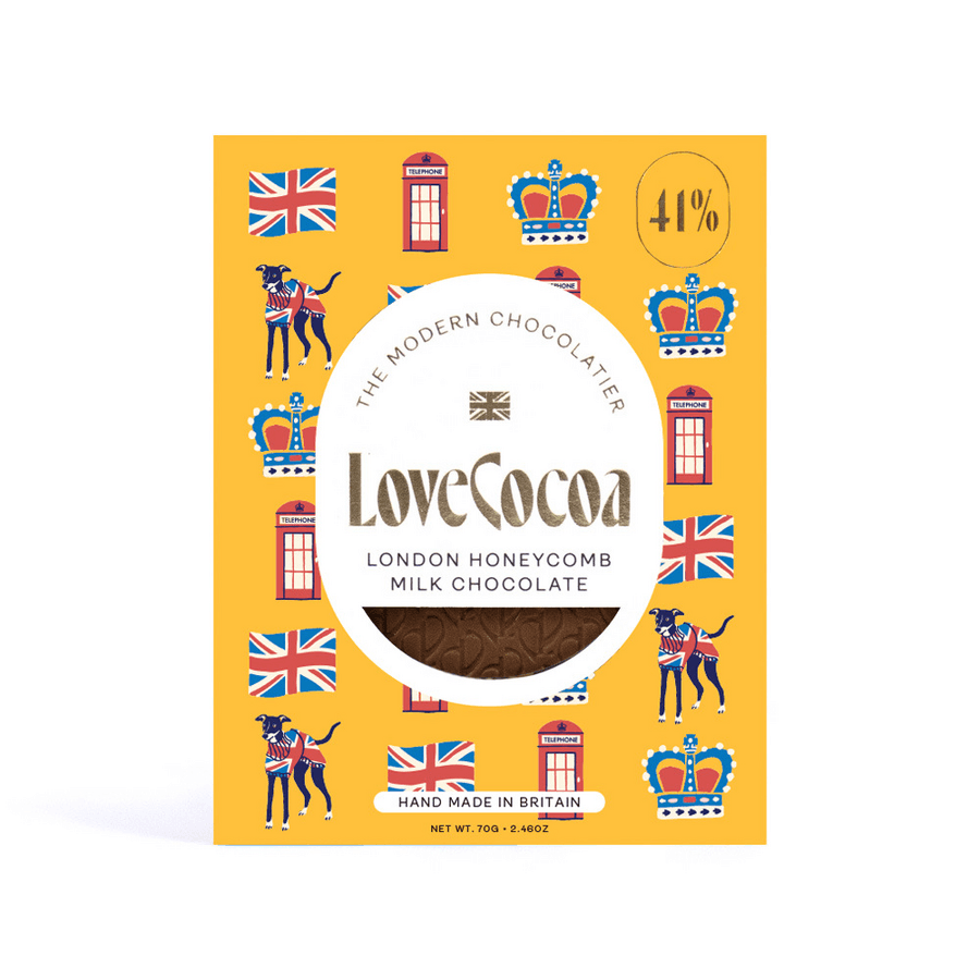 LOVE COCOA(ラブココア)ハニーコーム ミルクチョコレート 75g カルメ焼き入り <ロンドンエディションパッケージ>の商品画像4c7af865-a8e6-4f8d-82ce-0c305a6e57b6