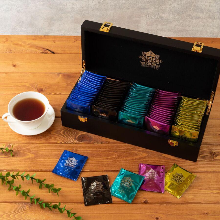 【木箱ギフト】人気ティーバッグ5種×20袋(ジョージスチュアートティ)の商品画像4efa6b8c-87d3-4ed6-8edc-dc2e4abb73a5