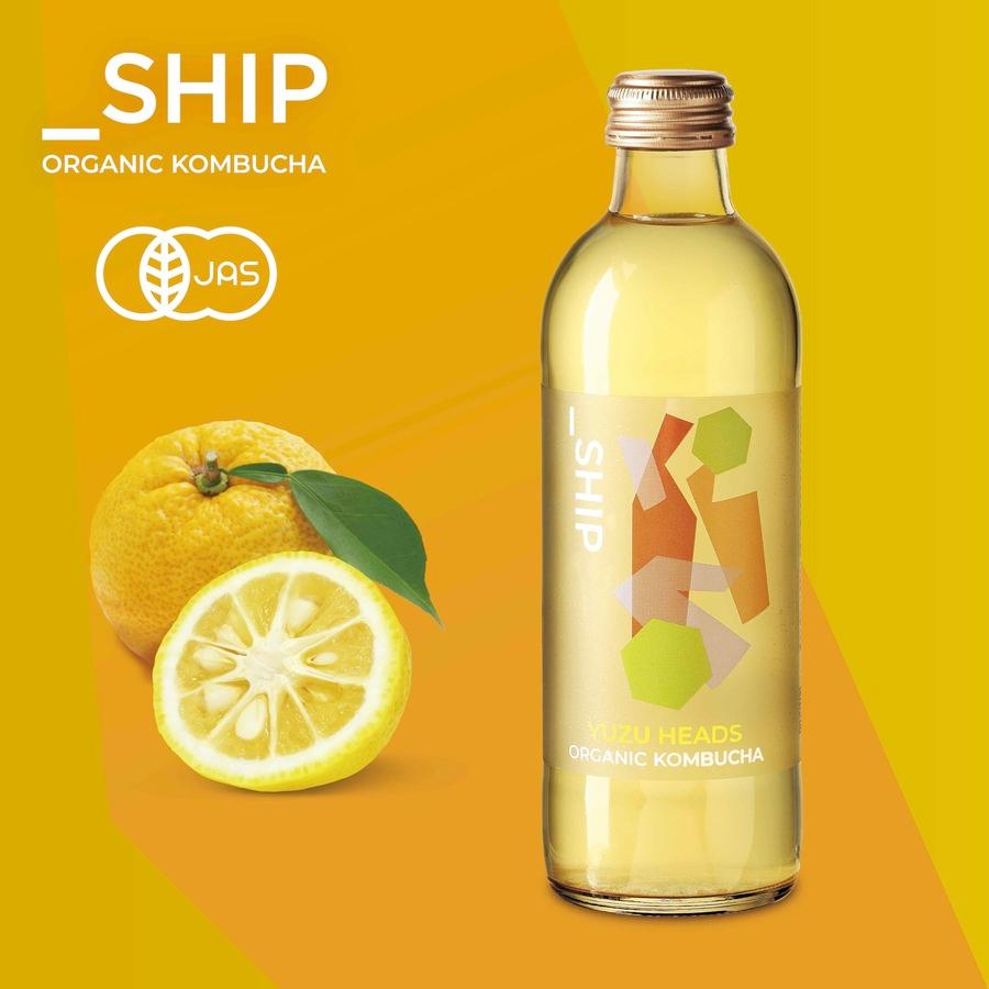 Organic KOMBUCHA(コンブチャ)「ART_YUZU HEADS」300mlの商品画像8a54226c-8d11-4062-ba95-b26a17e921b3