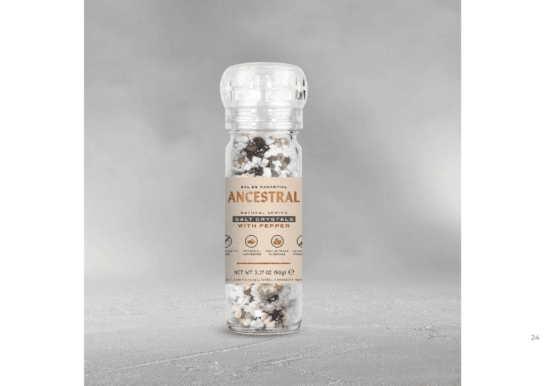 【サンプルセット①】バスクの塩アンセストラル プレミアム・フレーク2種(瓶、詰替え)+ソルト&ペッパーの商品画像9857e77c-ad51-424f-9fcc-51d7d518b815