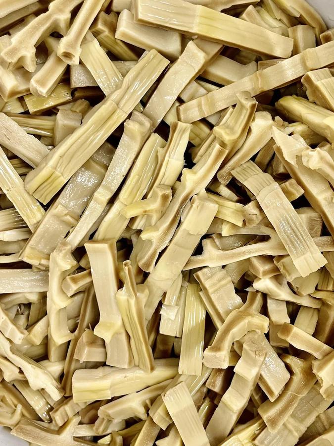 【業務用メンマチョ】短冊(節付き)カット (1kg NET/袋) 愛媛県産自然発酵メンマ(乳酸発酵たけのこ)の商品画像a6270bfb-e509-4fc9-9ea8-b1a34ecf1a8c