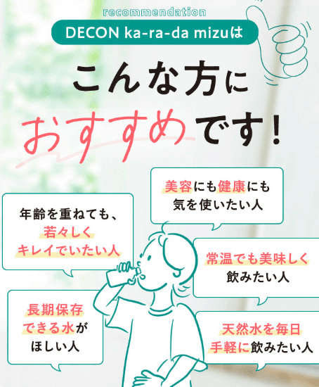 DECON mizu(みず)490ml の商品画像baa59549-e22e-4c09-99b5-cbe650285f61