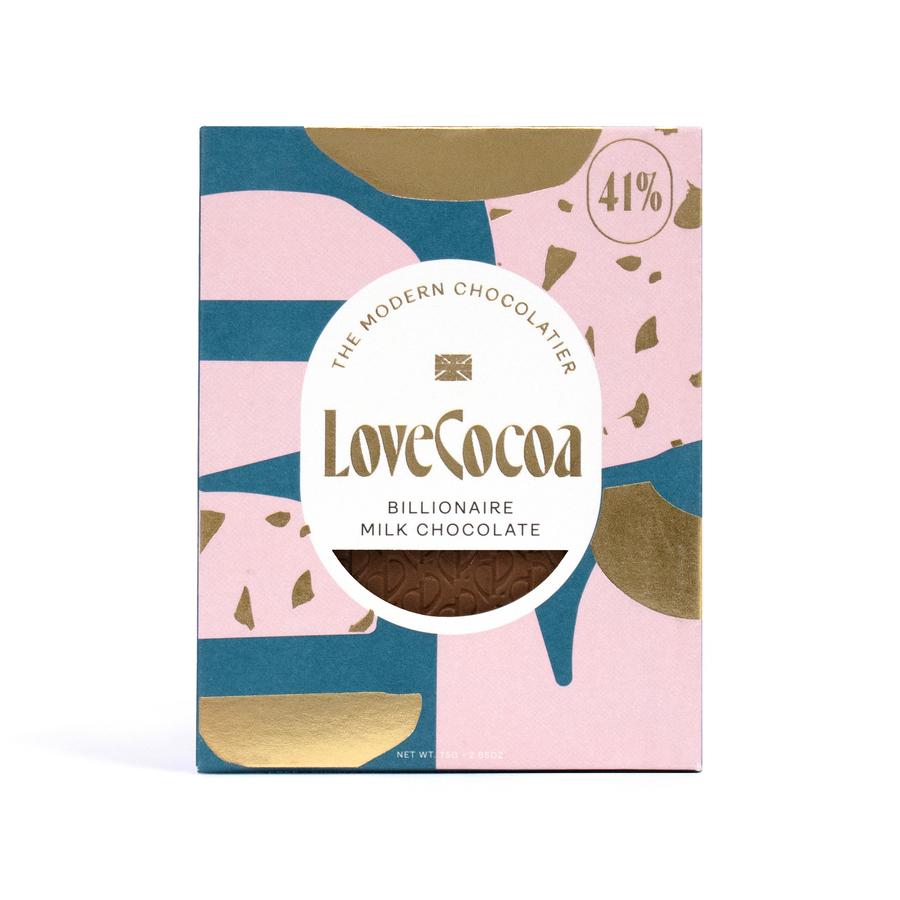 LOVE COCOA(ラブココア)ビリオネア ミルクチョコレート 75g リッチで濃厚な甘さのフレーバーの商品画像eb215fbc-45bf-4726-b845-a0b3c7f927c9